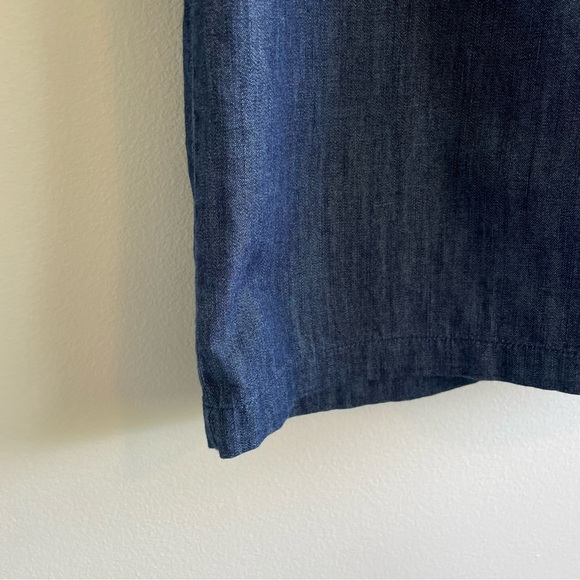 Talbots Women's Denim Dress 3/4 Length Sleeves Size 2P - Picture 4 of 11